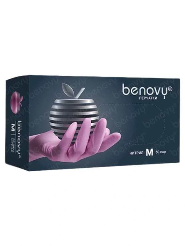 Нитриловые перчатки BENOVY Nitrile MultiColor