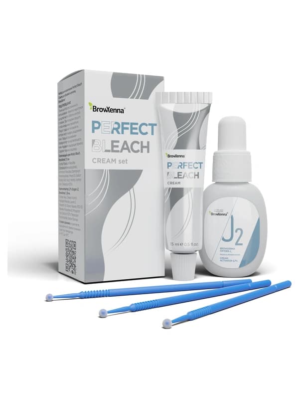 Профессиональный набор крем для осветления бровей Perfect Bleach, BrowXenna