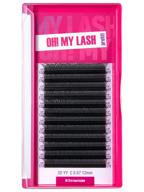 Ресницы OH! MY LASH 2D-YY, 12 линий
