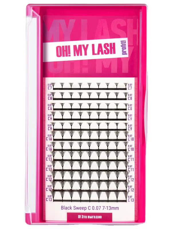 Ресницы OH! MY LASH Sweep, 12 линий