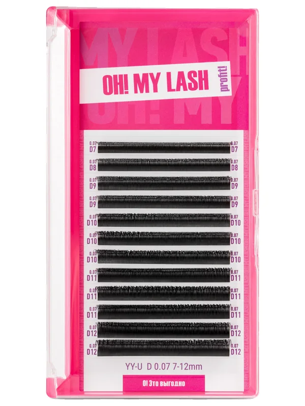 Ресницы OH! MY LASH YY-U, 12 линий