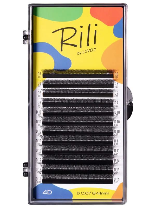 Ресницы Rili 4D, 12 линий