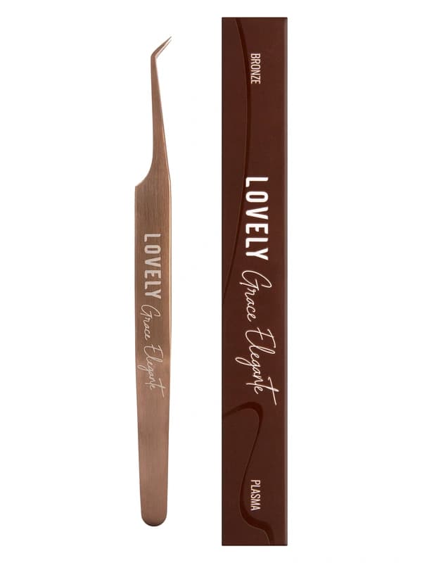 Пинцет для ресниц Lovely Grace Elegante Bronze