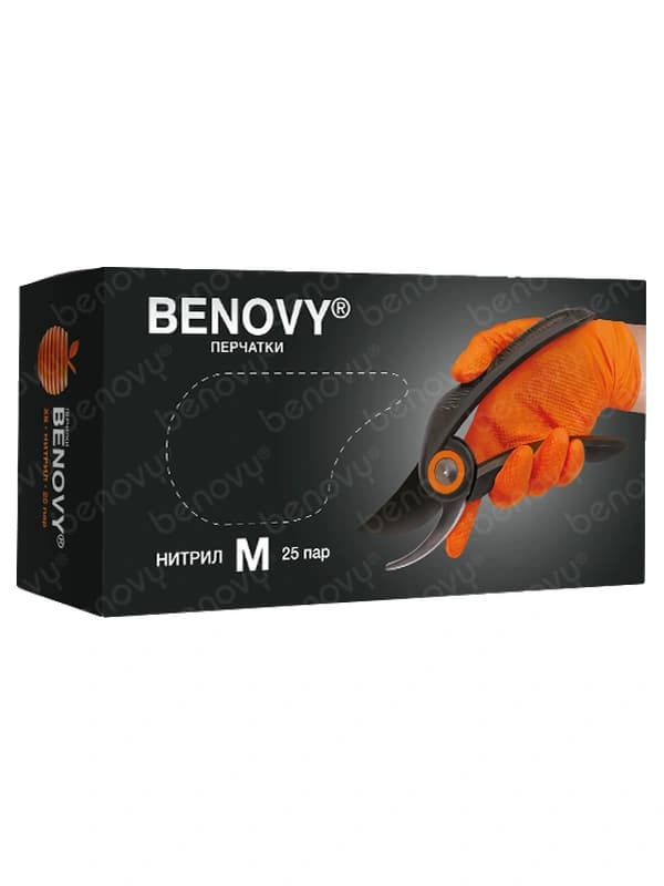 Нитриловые перчатки BENOVY Nitrile Ultra Protection BS